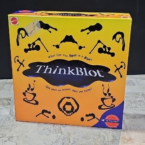Mattel ThinkBlot Game - What Can You Spot in‎ a Blot? 1999 - Complete Bilingual